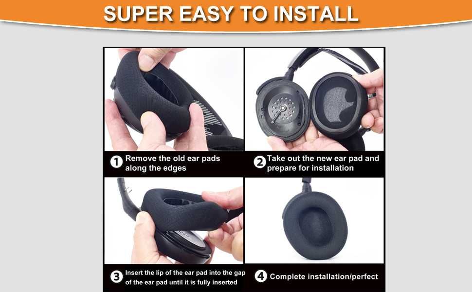 Set 2 bureti pentru casti SteelSeries Arctis Nova Pro Wired/cu fir, Nova 7X/7P/7/5X/5P/5/4X/4P/4 Wireless, Nova 3X/3P/3/1X/1P/1 Wired/cu fir - Plasa