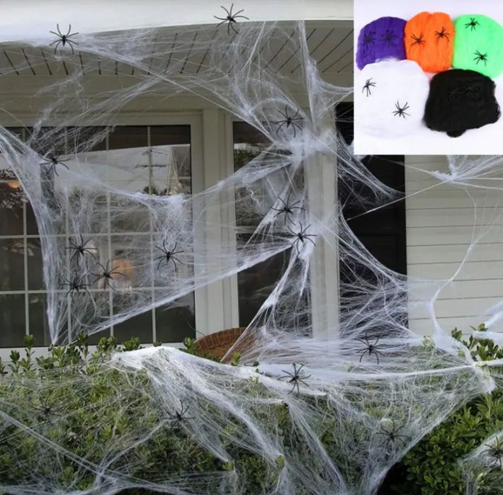 Паутина хэллоуин декор
