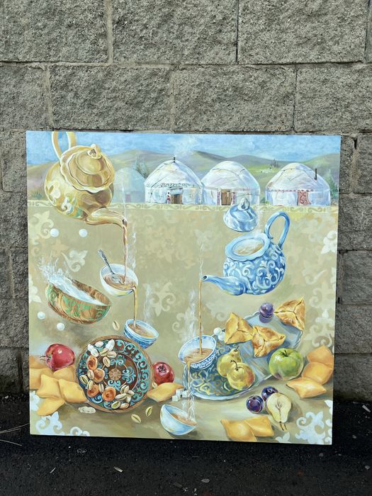 Картина  ,холст , акрил , размер 1/1м