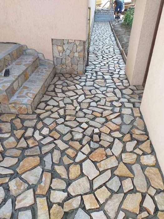 Piatra naturala de munte de Grecia 100%. Lucrez în toată Țara