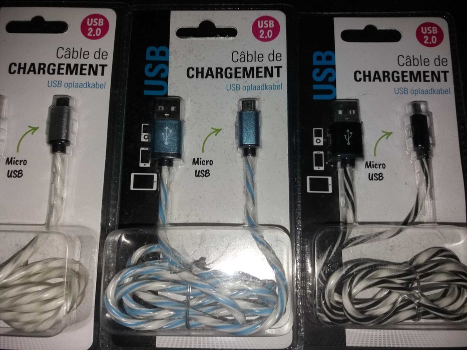 Cablu date micro USB la USB pt telefon incarcator boxe 0.5m 1m 1.5m 2m