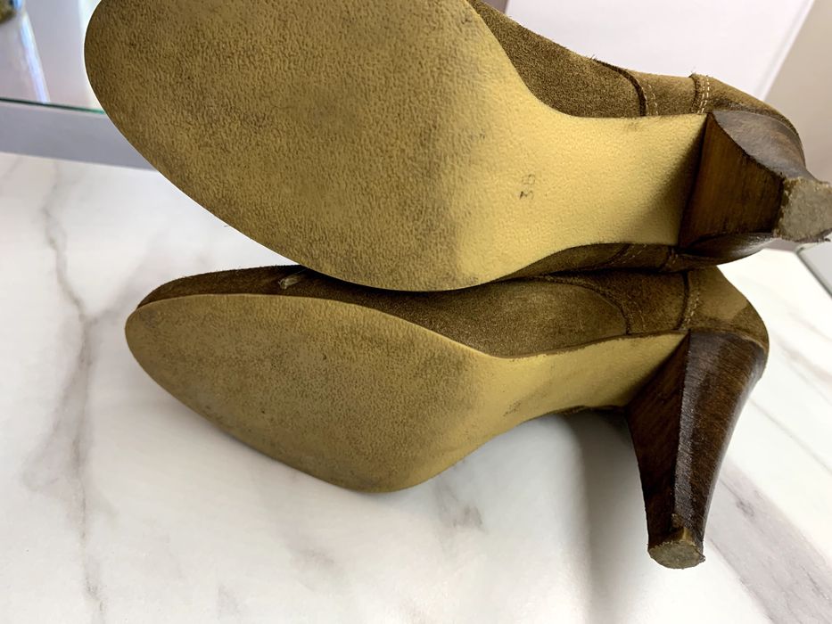 Ghete piele întoarsă 38/cizme dama