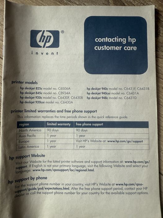 Продам цветной принтер б/у  hp