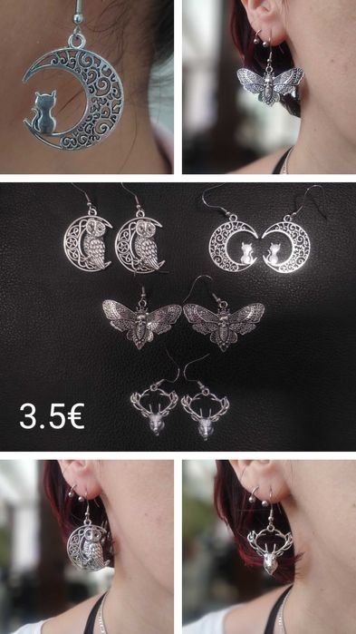 Ръчно изработени обици с кауза