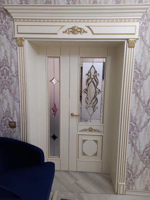 Установка дверей, есік орнату