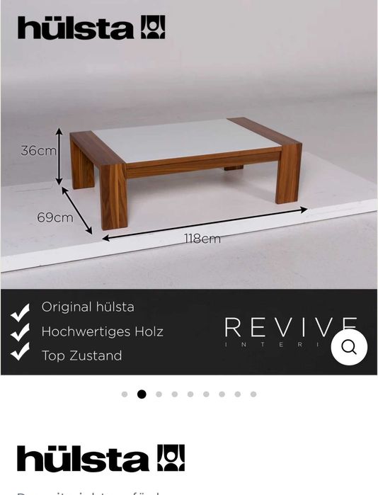 Холна маса на марката Hülsta