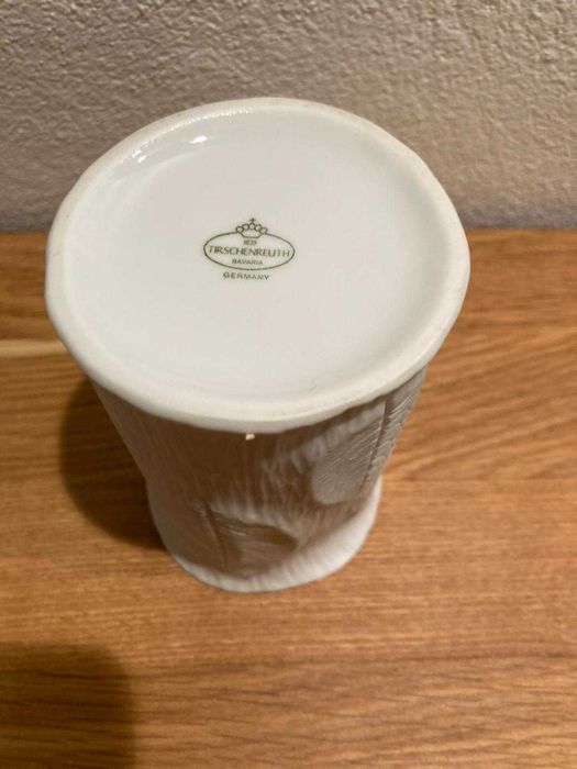 Vază Tirschenreuth Bayern, mică, manuală, porțelan biscuitat, 1970
