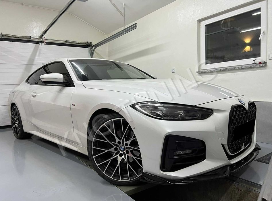 Преден лип спойлер за бмв г22 м пакет / bmw g22 lip spoiler m / добавка за предна броня / нож