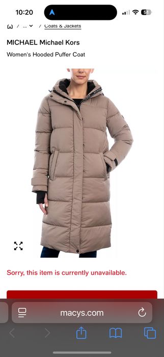 пуховик Michael Kors