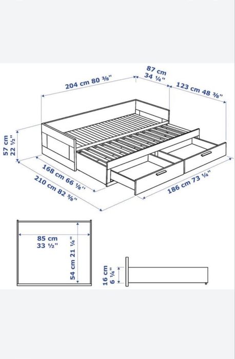 Кровать IKEA Бримнэс