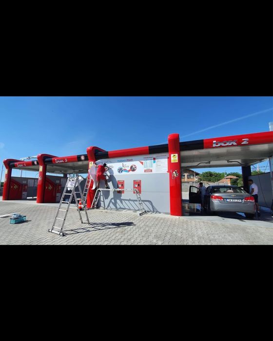 Spalatorie auto cu fise, bancnote, jetoane, betoane, pavaj, la cheie