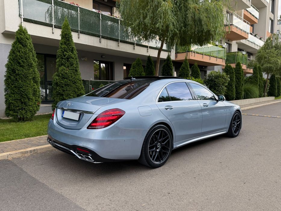 Mercedes Benz S Class S 350 CDI 4MATIC LONG Facelift  2018/10 AMG 63 Pack • Designo Diamond Silver