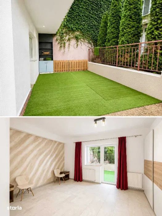 Apartament de vanzare 2 camere 54mp terasa 22 mp zona Floresti Vivo — fotografia 3