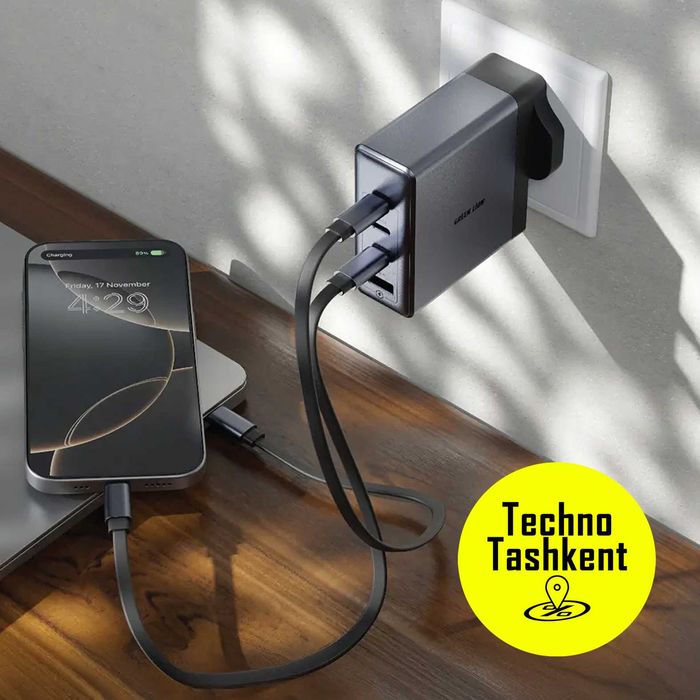 Сетевое зарядное устройство 140W Green Lion, PD, PPD, QC 3.0