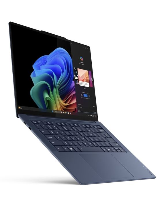 Laptop ultraportabil Lenovo Yoga Slim 7 14Q8X9 , Qualcomm Snapdragon  X Elite X1E-78-100, 3.4GHz, 14.5", 3K, OLED, Touch, 32GB LPDDR5x, 1TB SSD,Blue