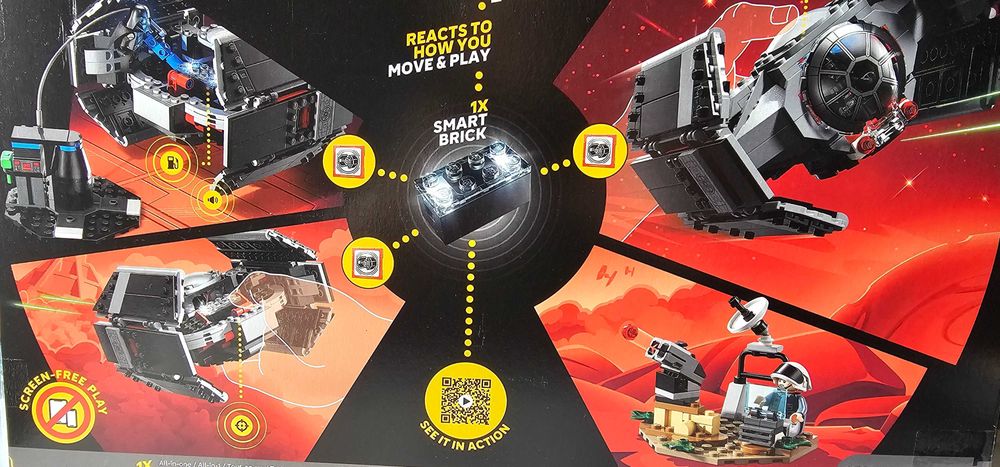 LEGO Star Wars 75421 - Darth Vader TIE Fighter, Smart Play, 473 части, НОВО запечатано, не се продава в България