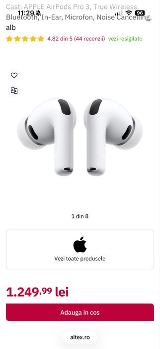 Apple AirPods Pro 3 • NOI / SIGILATE • garantie internationala 1 an •