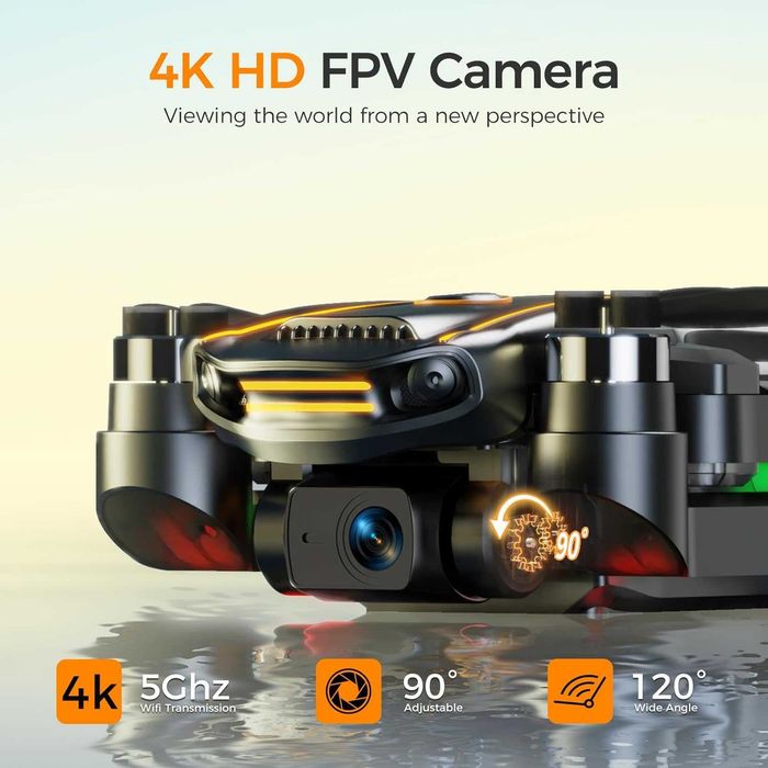 НОВ GPS DRON H11 4K – Дистанционно с HD Екран + 2 Батерии / 240г