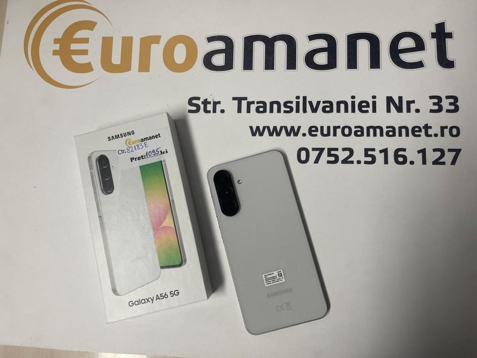 Telefon Samsung Galaxy A56, Dual SIM, 8GB RAM, 128GB, 5G, Awesome -T-