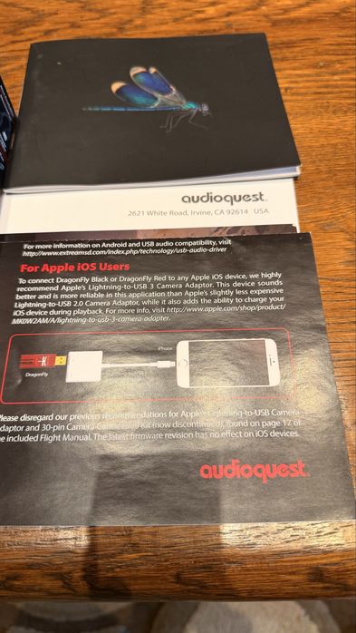 DAC / Amplificator căști AudioQuest DragonFly Black v1.5 – Pachet Complet la Cutie