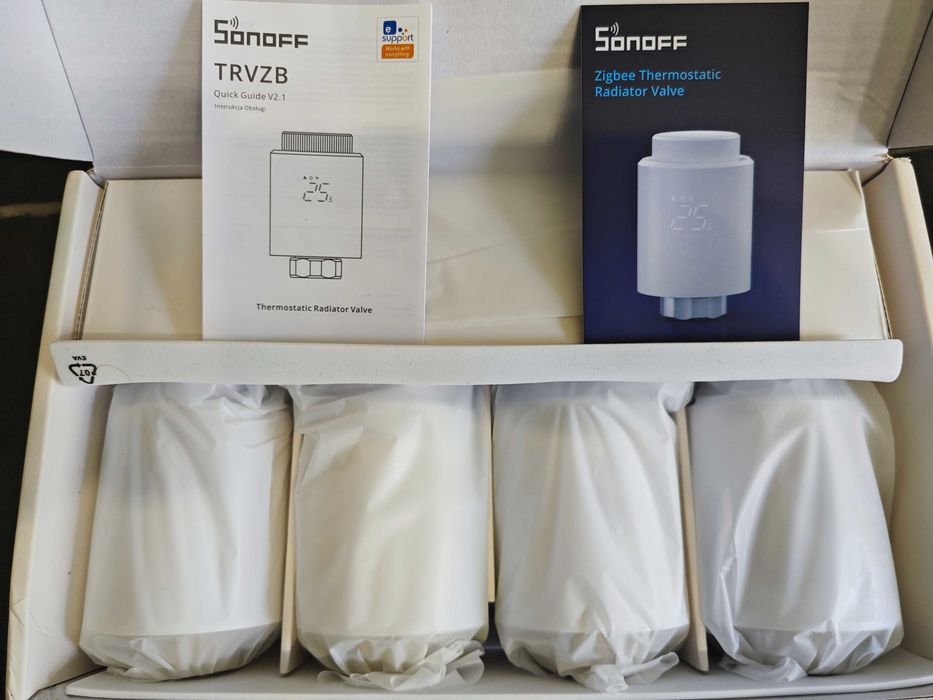 SONOFF TRVZB Zigbee Smart Heating Thermostat set de 4