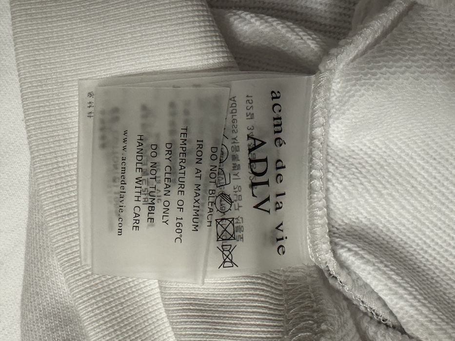 Худи adlv, белое, плотный хлопок