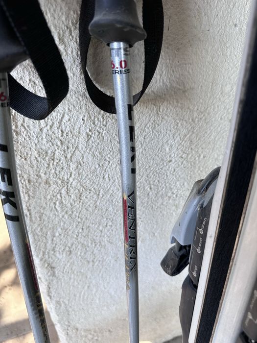 Ски Atomic beta V 7.18 и щеки Leki Ventrix Ultra 6.0 series