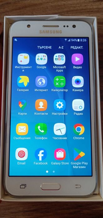 НОВ моб.телефон Samsung Galaxy J5 (2016) (SM-J510F) 16GB, черен цвят