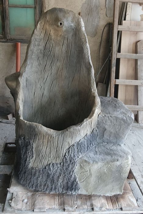 Градинска чешма от щампован бетон