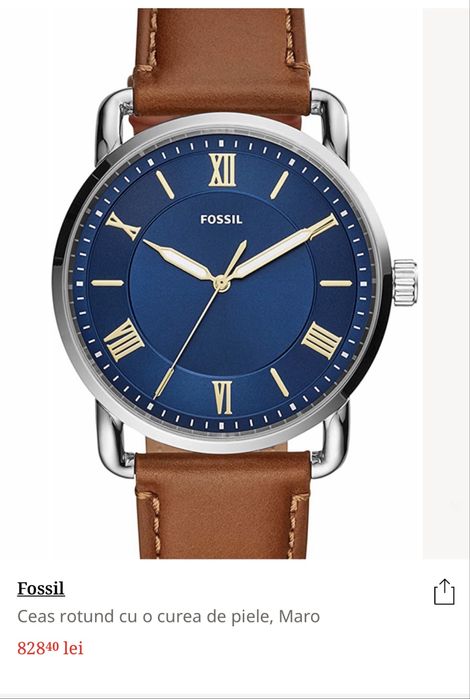 Vand ceas elegant fossil