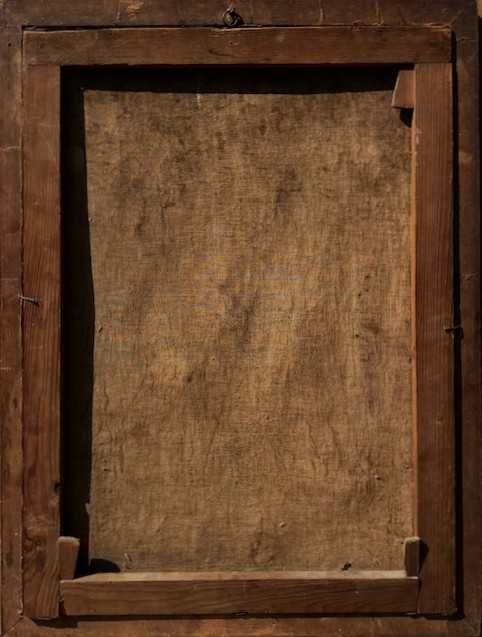 "DUPA VREASCURI" Tablou f VECHI, ulei gros/pz, semnat 74x54cm+R SUPERB