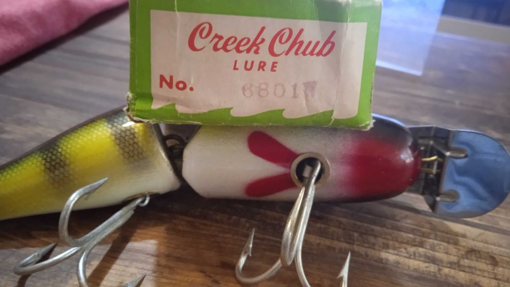 Vobler 45+ ani, neutilizat, 89g, Jointed Pikie Creek Chub 6801W