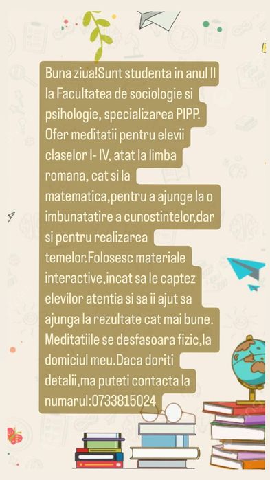 Meditații pentru clasele 1-4