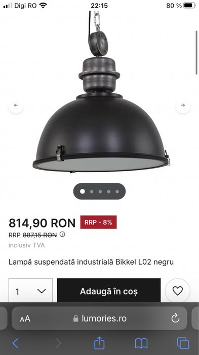 Lampa stil industriala / candelabru stil industrial