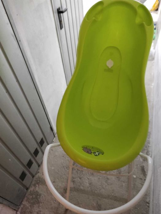 Бебешка вана с отвор за оттичане Sevi Baby-НОВА и вана със стойка