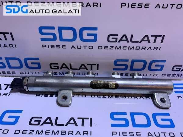 Rampa Presiune Injectoare cu Senzor Regulator Fiat Croma 2 1.9 JTD 120CP 2005 - 2011 Cod 55197370 0445214095 [D0938]