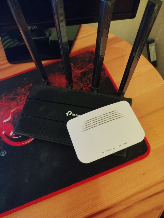 Рутер tp-link Archer C6 + модем EPON OMU 1GE
