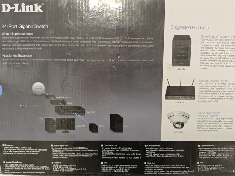 Коммутатор D-link DGS-1024A