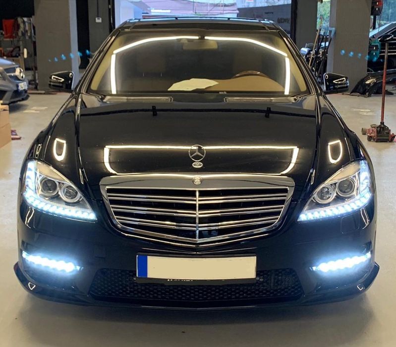W221 Facelift S63 S65AMG пакет предна броня задна прагове накрайници