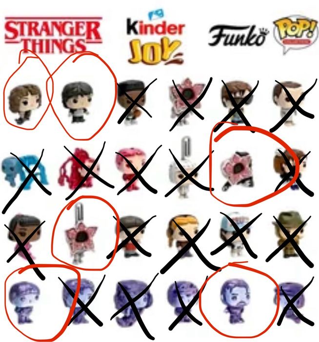 Обмен Уилла (со вкладышем) kinder joy stranger things