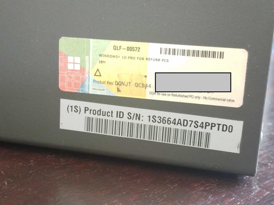 Четириядрен компютър Lenovo с Intel i5-3470, 8GB RAM и Windows 10, SFF