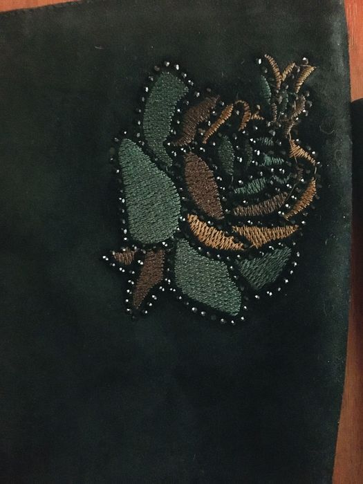 cizme negre Flavia Passini mar 37 piele intoarsa -gamba subtire