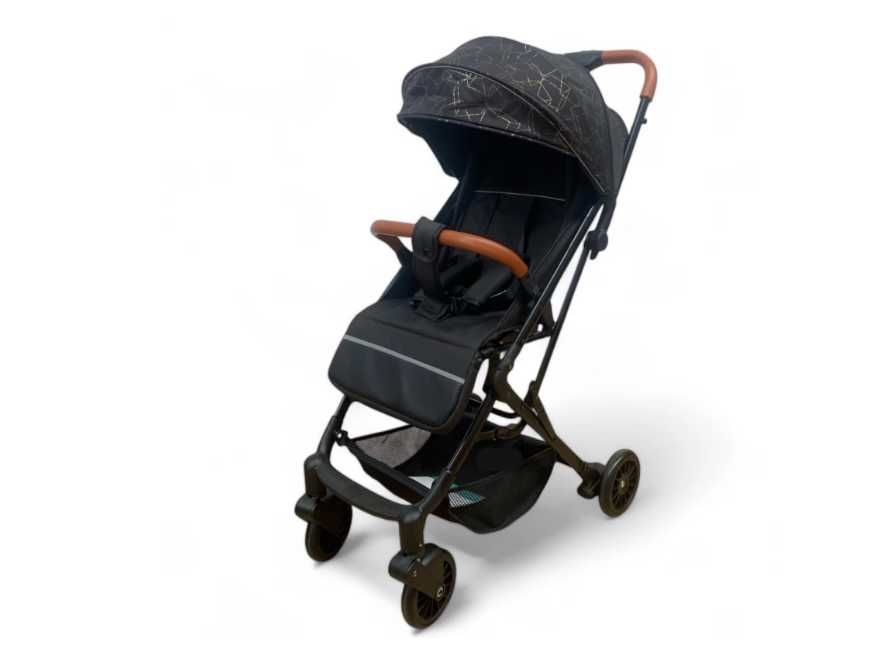 Carucior sport suspensii pliabil si troler 6-36 luni  Negru cu auriu