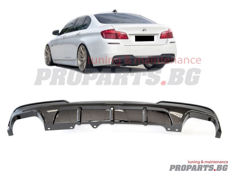 M perfromance дифузер за BMW f10 10-17 м перформанс 550 тип