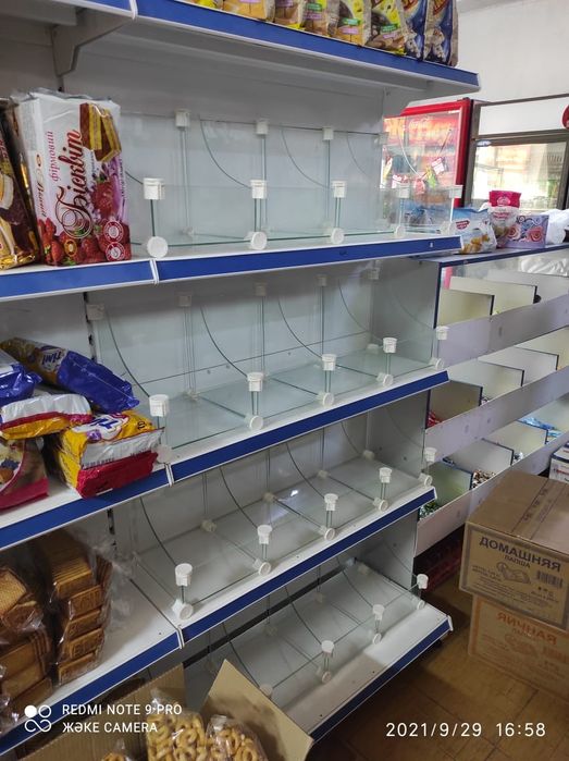 Стеллажи полки Префорация телешки угловые островок кассовый бокс