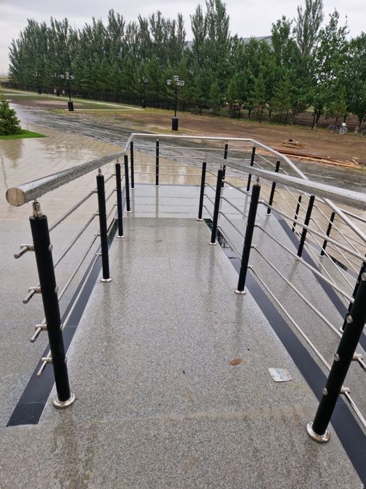 Перила из нержавейки от 10 000тг за пог.м Перила из нержавеющей стали