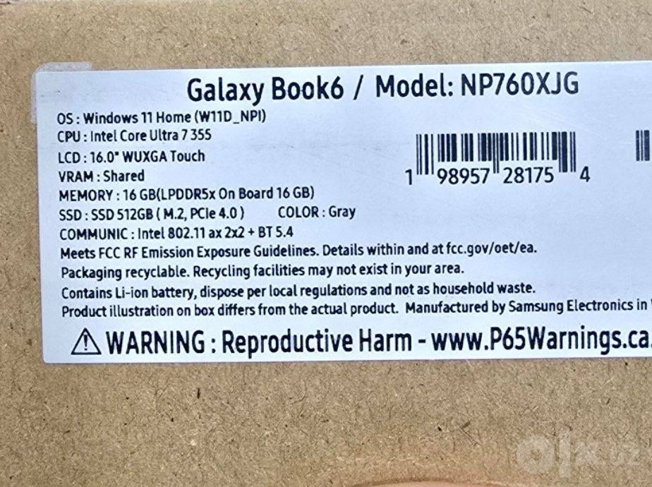 Samsung Galaxy book6 16.0