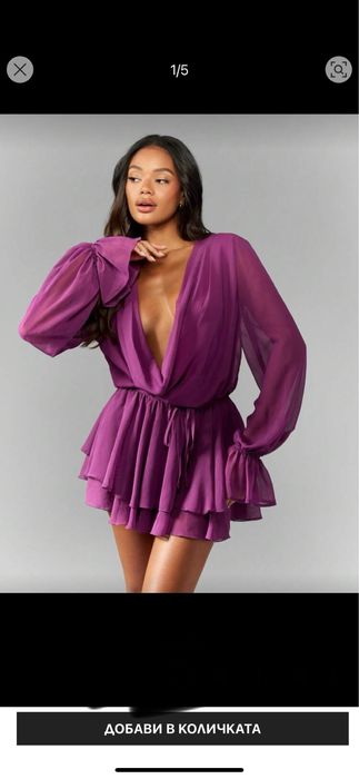 Шифонена рокля-Л размер