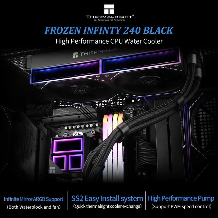 Cooler CPU Thermalright Frozen Infinity 240 Lichid Negru,PWM Intel AMD
