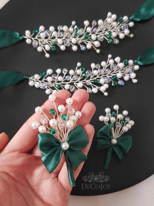 Cocarde si bratari pentru domnisoare de onoare Handmade